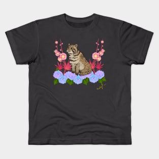 Tsushima leopard cat 'Tsushima dreams' Kids T-Shirt